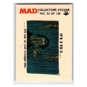 MAD Collector's Sticker #54 of 128 1983 Fleer Vintage